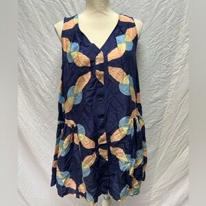 Apiece Apart Rosarito Mini Dress Women Casual Button Down Sleeveless Small